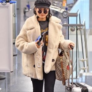 Free People teddy peacoat